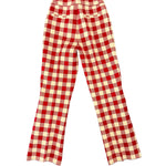 High Sport Gingham Kick Pant - Vermillion