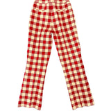 High Sport Gingham Kick Pant - Vermillion