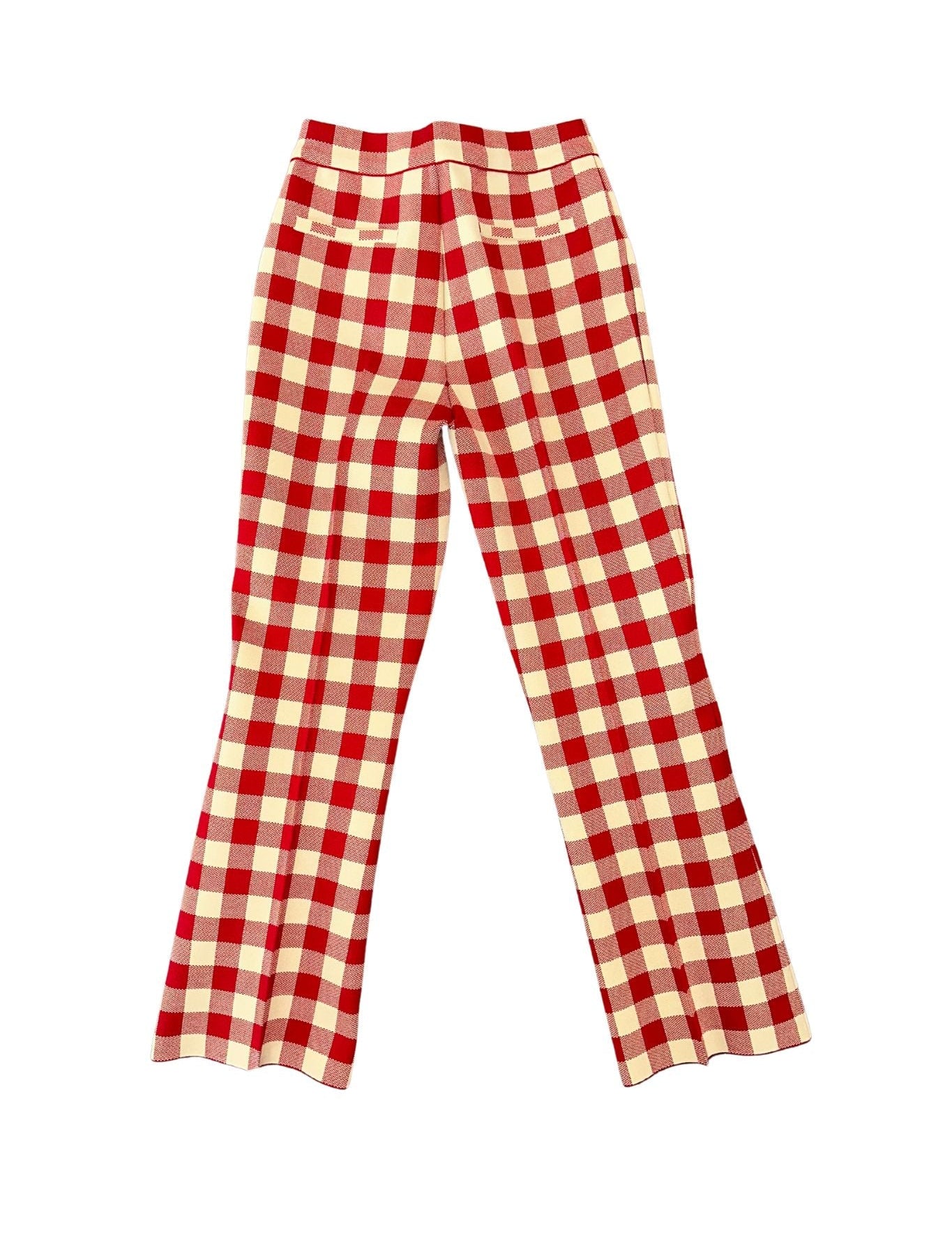 High Sport Gingham Kick Pant - Vermillion