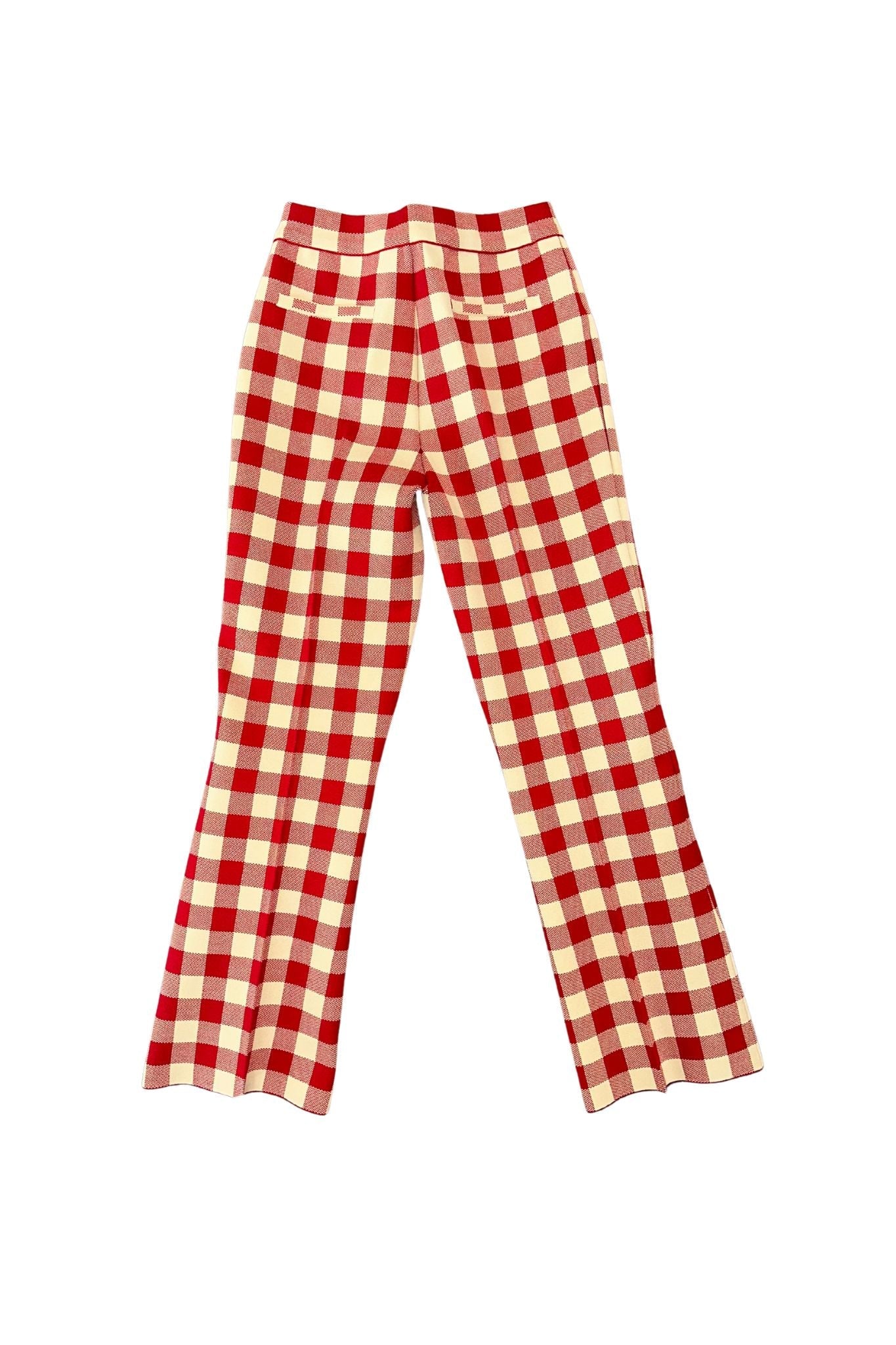 High Sport Gingham Kick Pant - Vermillion