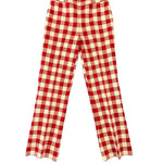 High Sport Gingham Kick Pant - Vermillion