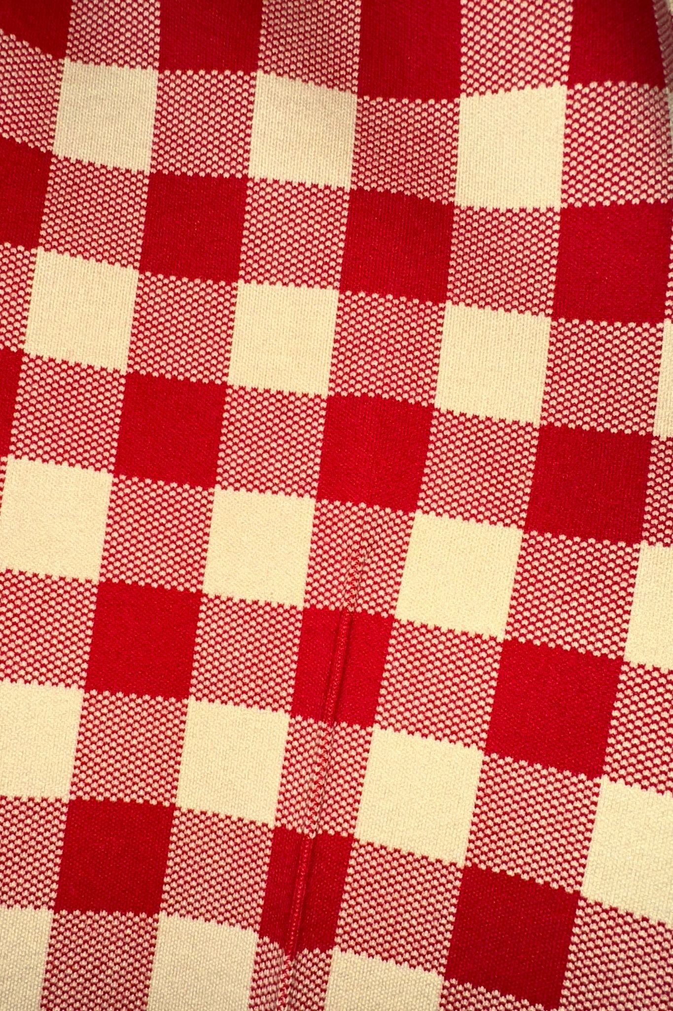 High Sport Gingham Kick Pant - Vermillion