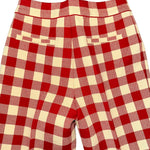 High Sport Gingham Kick Pant - Vermillion