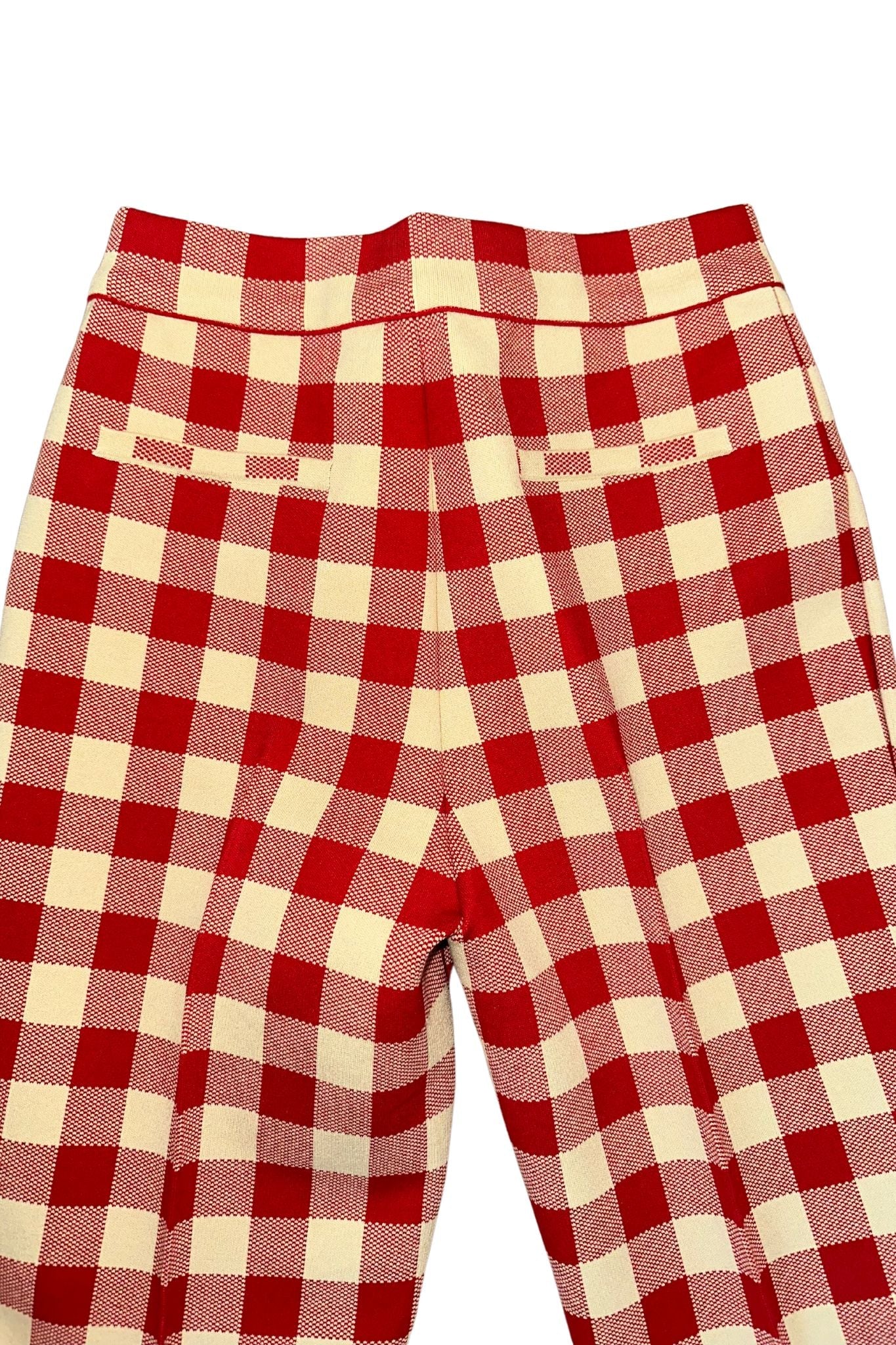 High Sport Gingham Kick Pant - Vermillion