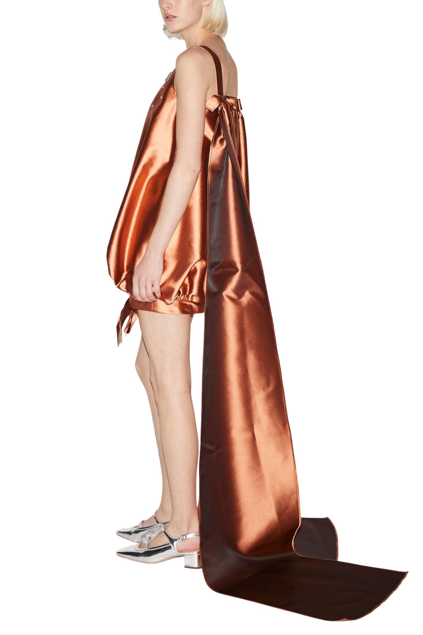 Huishan Zhang Fabian Dress - Vermillion