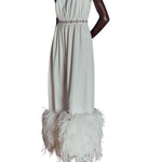 Huishan Zhang Romina Gown - Vermillion