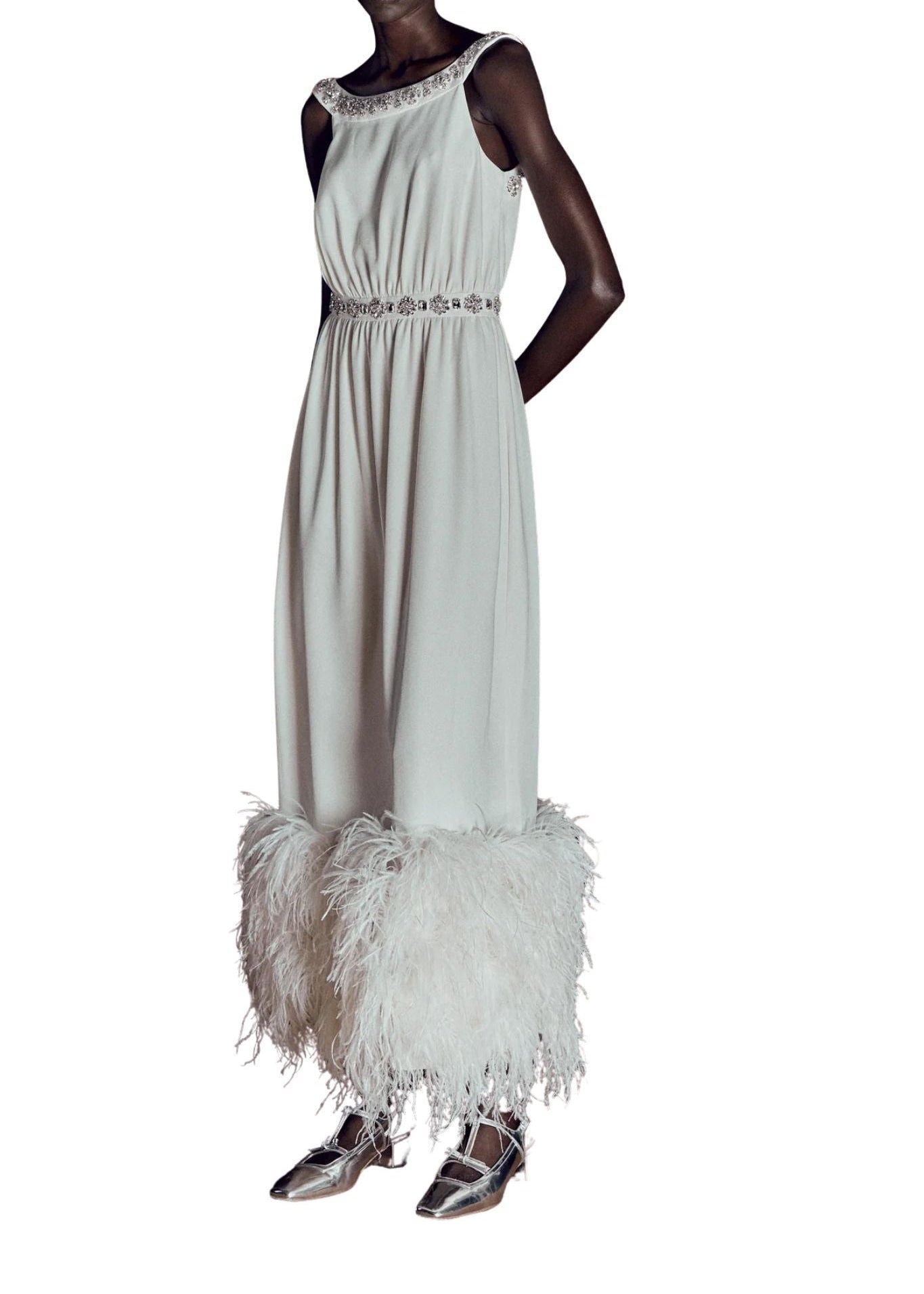 Huishan Zhang Romina Gown - Vermillion