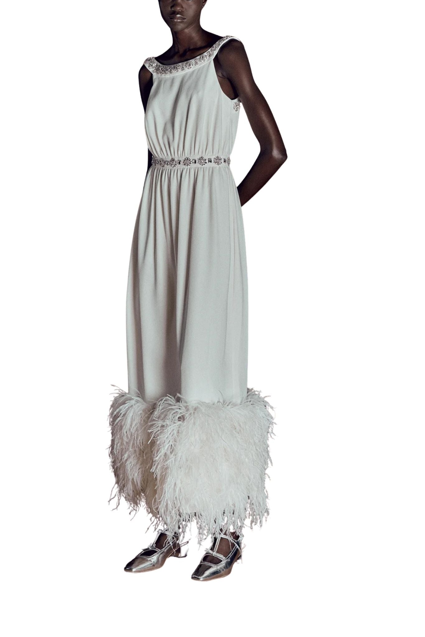 Huishan Zhang Romina Gown - Vermillion