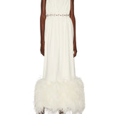 Huishan Zhang Romina Gown - Vermillion