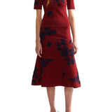 Erdem Jacquard Short Sleeve Knit Top