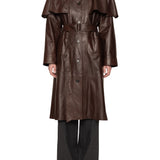 Sea Caitlin Leather Trench Coat