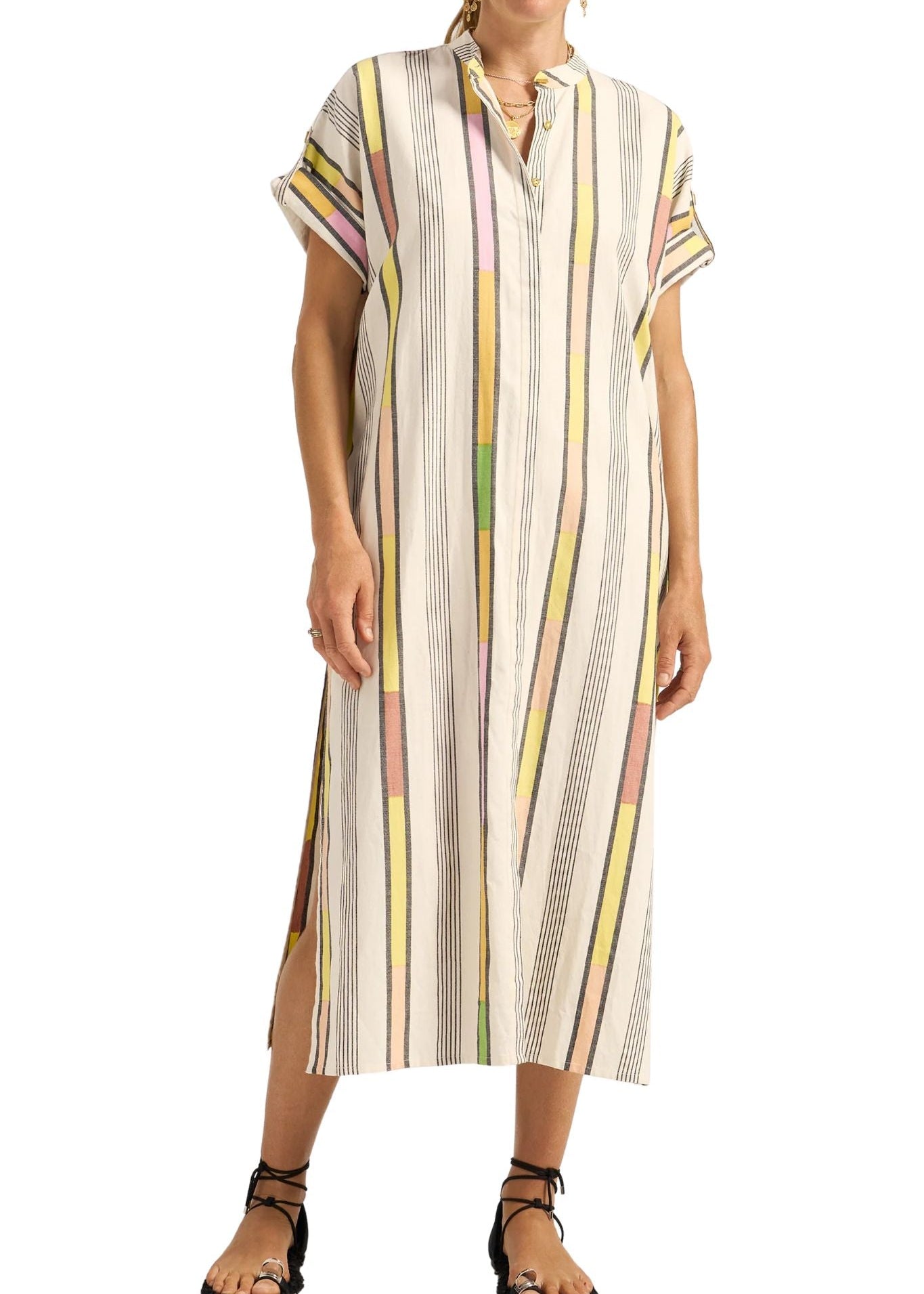 Ilio Nema Boreas Caftan - Vermillion