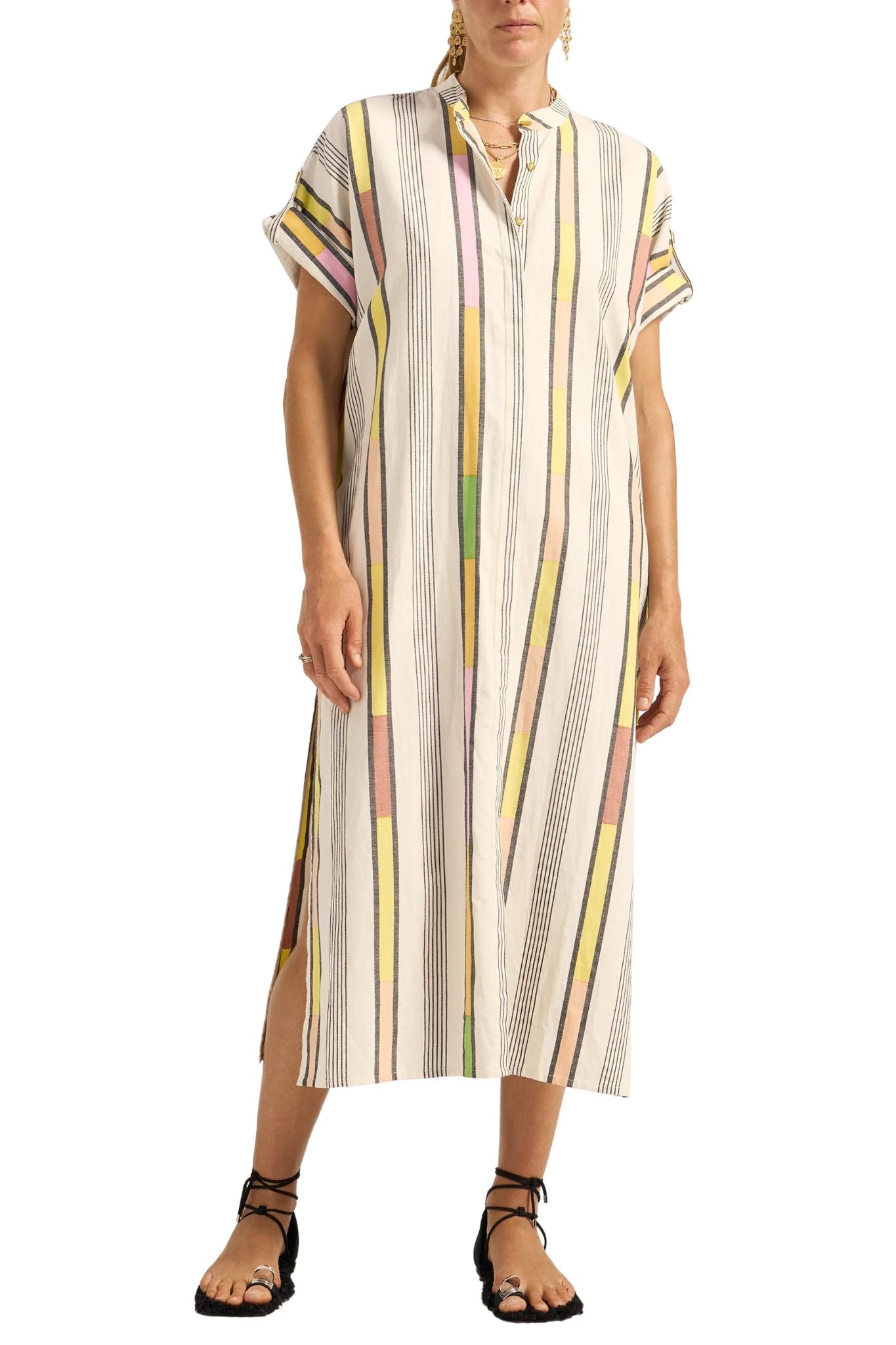 Ilio Nema Boreas Caftan - Vermillion