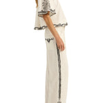 Ilio Nema Calliope Top - Dori Embroidery - Vermillion
