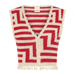 Ilio Nema Clythie Vest - Vermillion