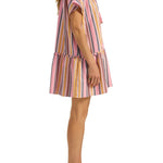 Ilio Nema Cupid Dress - Samos Stripe - Vermillion