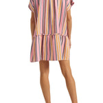 Ilio Nema Cupid Dress - Samos Stripe - Vermillion