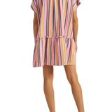 Ilio Nema Cupid Dress - Samos Stripe - Vermillion