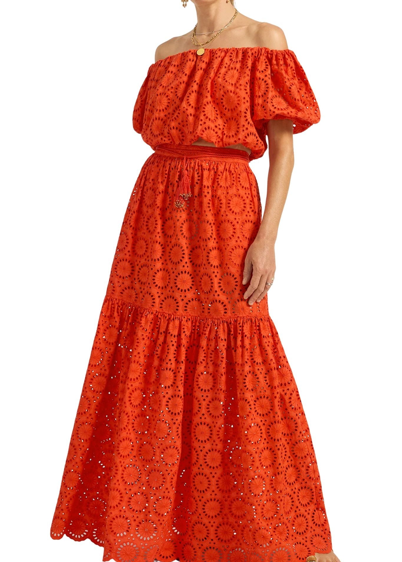 Ilio Nema Cyprian Skirt - Vermillion