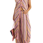 Ilio Nema Cythera Caftan - Samos Stripe - Vermillion