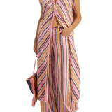 Ilio Nema Cythera Caftan - Samos Stripe - Vermillion