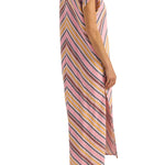 Ilio Nema Cythera Caftan - Samos Stripe - Vermillion