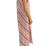 Ilio Nema Cythera Caftan - Samos Stripe - Vermillion