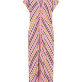 Ilio Nema Cythera Caftan - Samos Stripe - Vermillion