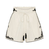 Ilio Nema Diana Shorts - Dori Embroidery - Vermillion