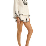 Ilio Nema Diana Shorts - Dori Embroidery - Vermillion
