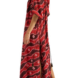 Ilio Nema Olive Caftan - Vermillion