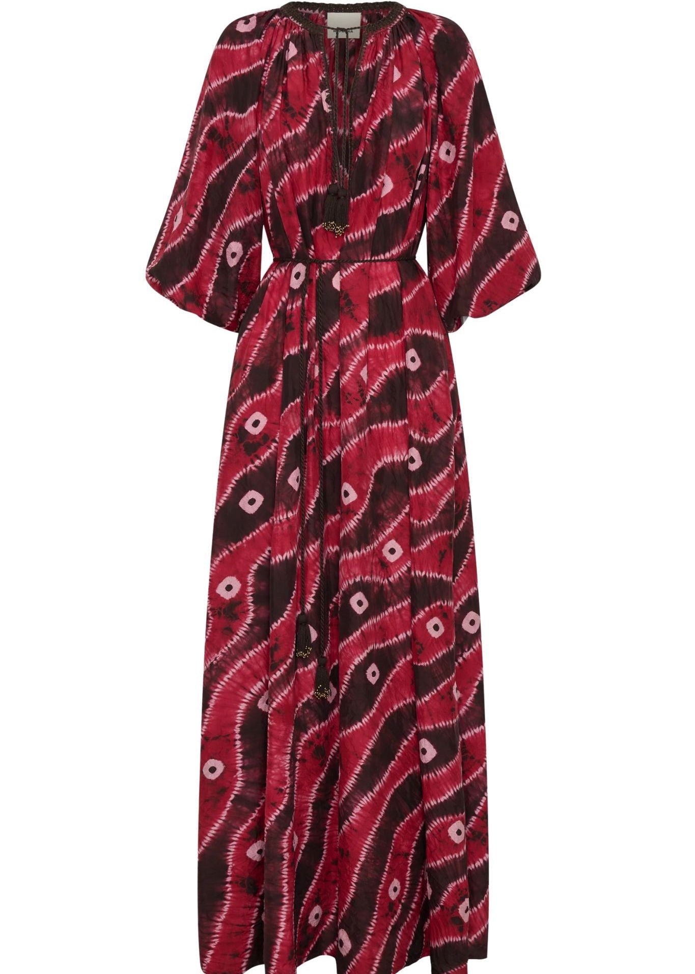 Ilio Nema Olive Caftan - Vermillion