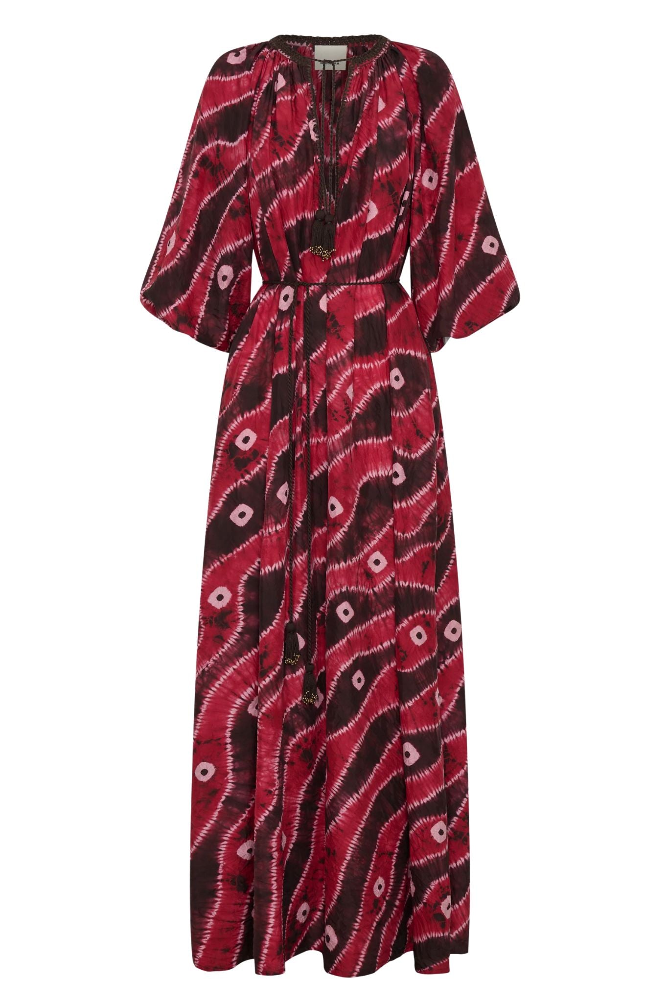 Ilio Nema Olive Caftan - Vermillion