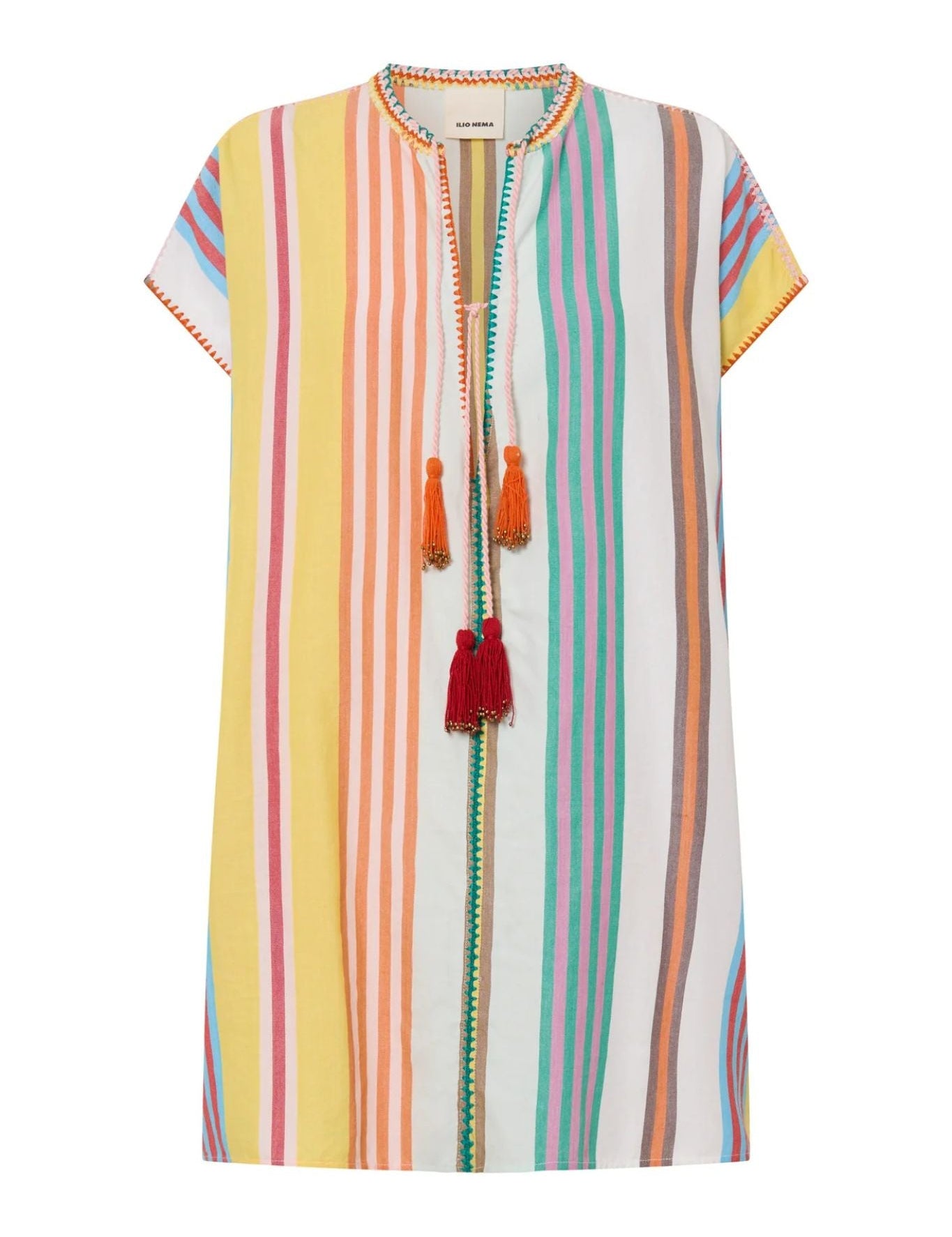 Ilio Nema Zelos Caftan - Vermillion