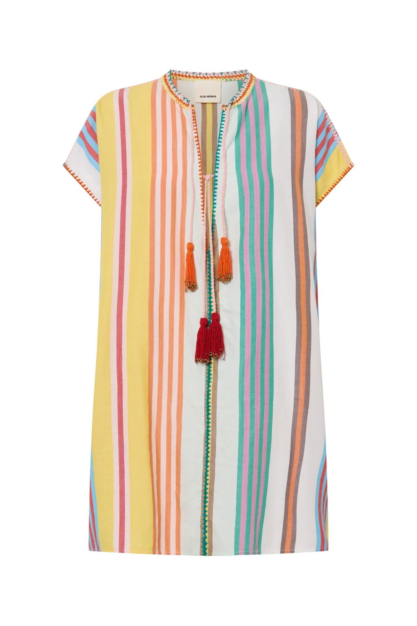 Ilio Nema Zelos Caftan - Vermillion