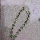 Irene Neuwirth Classic 18k Yellow Gold 7" Bracelet w/ Rose Cut Fine Aquamarine - Vermillion