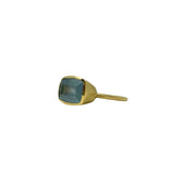 Irene Neuwirth Gemmy Gem One of a Kind 18k Yellow Gold Ring set with Fine Aquamarine - Vermillion