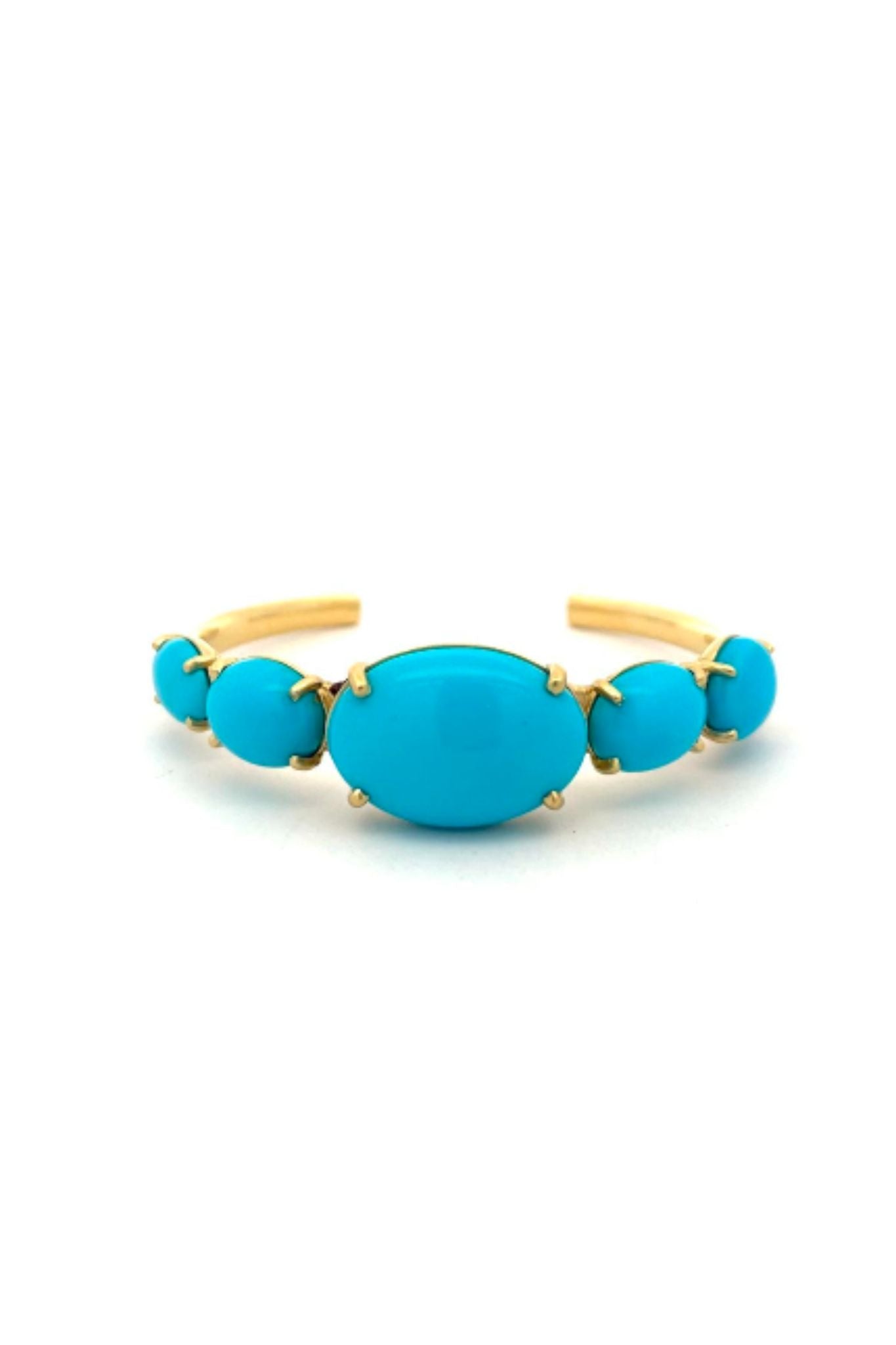 Irene Neuwirth Gemmy Gem One of A Kind Cuff with Turquoise - Vermillion