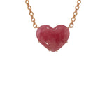 Irene Neuwirth Love One of a Kind 16" Heart Rhodocrosite and 18k Rose Gold - Vermillion