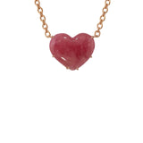 Irene Neuwirth Love One of a Kind 16" Heart Rhodocrosite and 18k Rose Gold - Vermillion