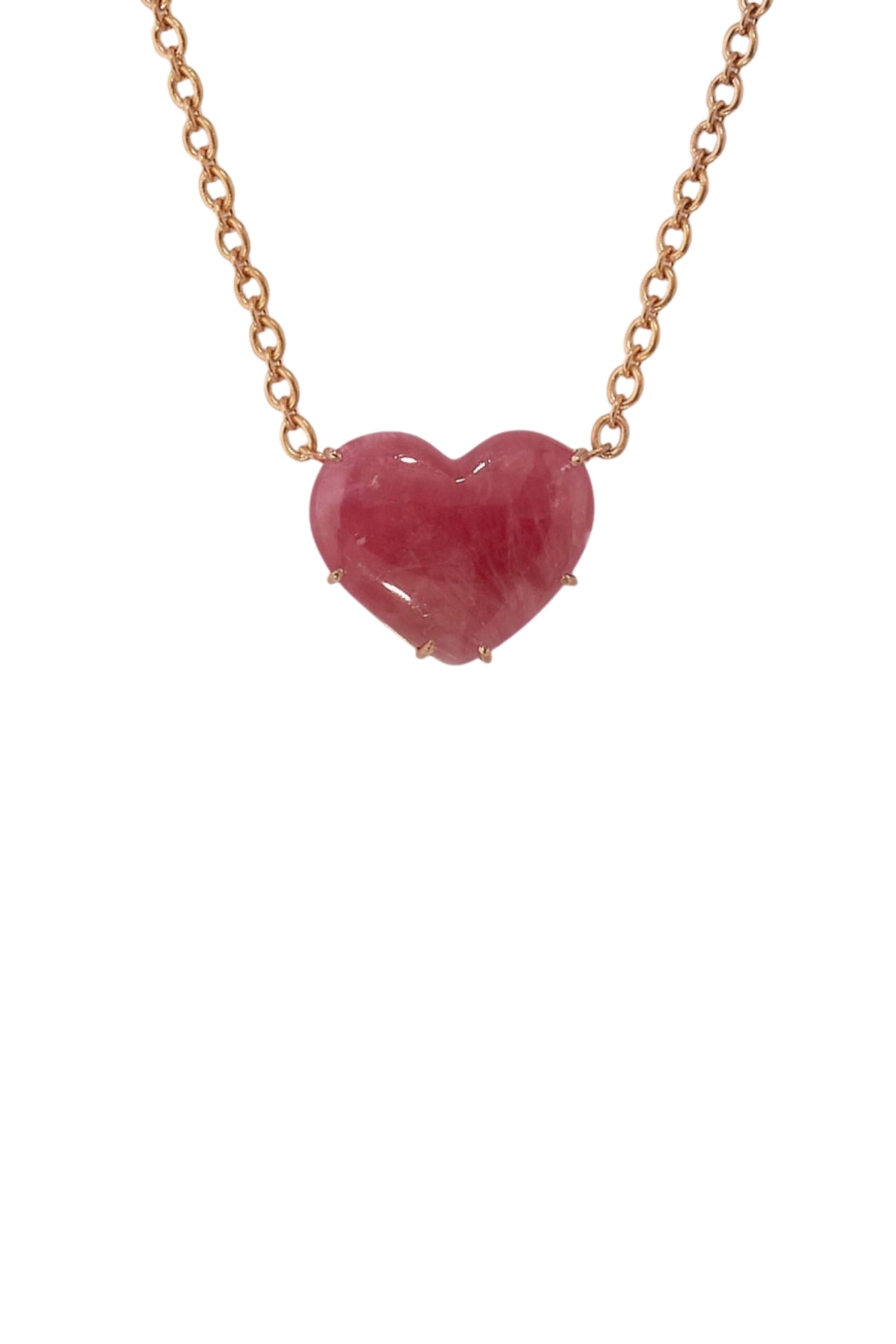 Irene Neuwirth Love One of a Kind 16" Heart Rhodocrosite and 18k Rose Gold - Vermillion