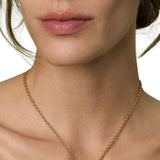 Irene Neuwirth Love OOAK 18k Rose Gold 16 Necklace Set with Rose of France Heart - Vermillion