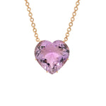 Irene Neuwirth Love OOAK 18k Rose Gold 16 Necklace Set with Rose of France Heart - Vermillion