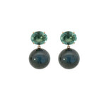 Irene Neuwirth One of a Kind Gemmy Gem Tourmaline and Labradorite Earrings - Vermillion