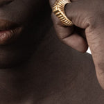 IVI Los Angeles Gaia Signet Ring - Vermillion