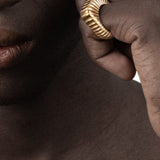 IVI Los Angeles Gaia Signet Ring - Vermillion