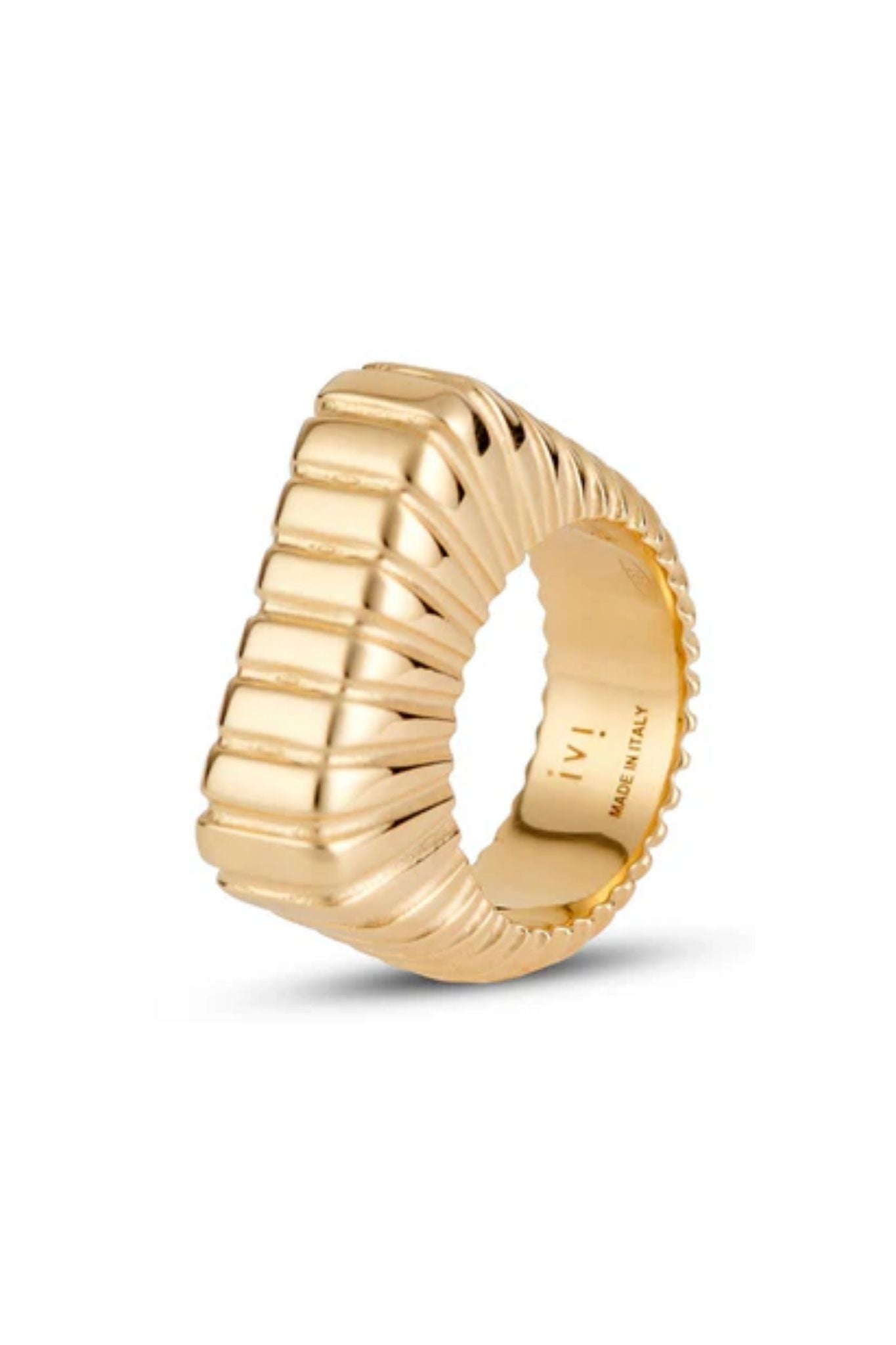 IVI Los Angeles Gaia Signet Ring - Vermillion