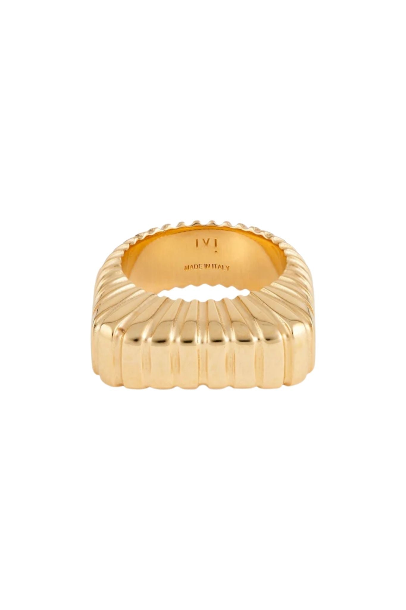 IVI Los Angeles Gaia Signet Ring - Vermillion