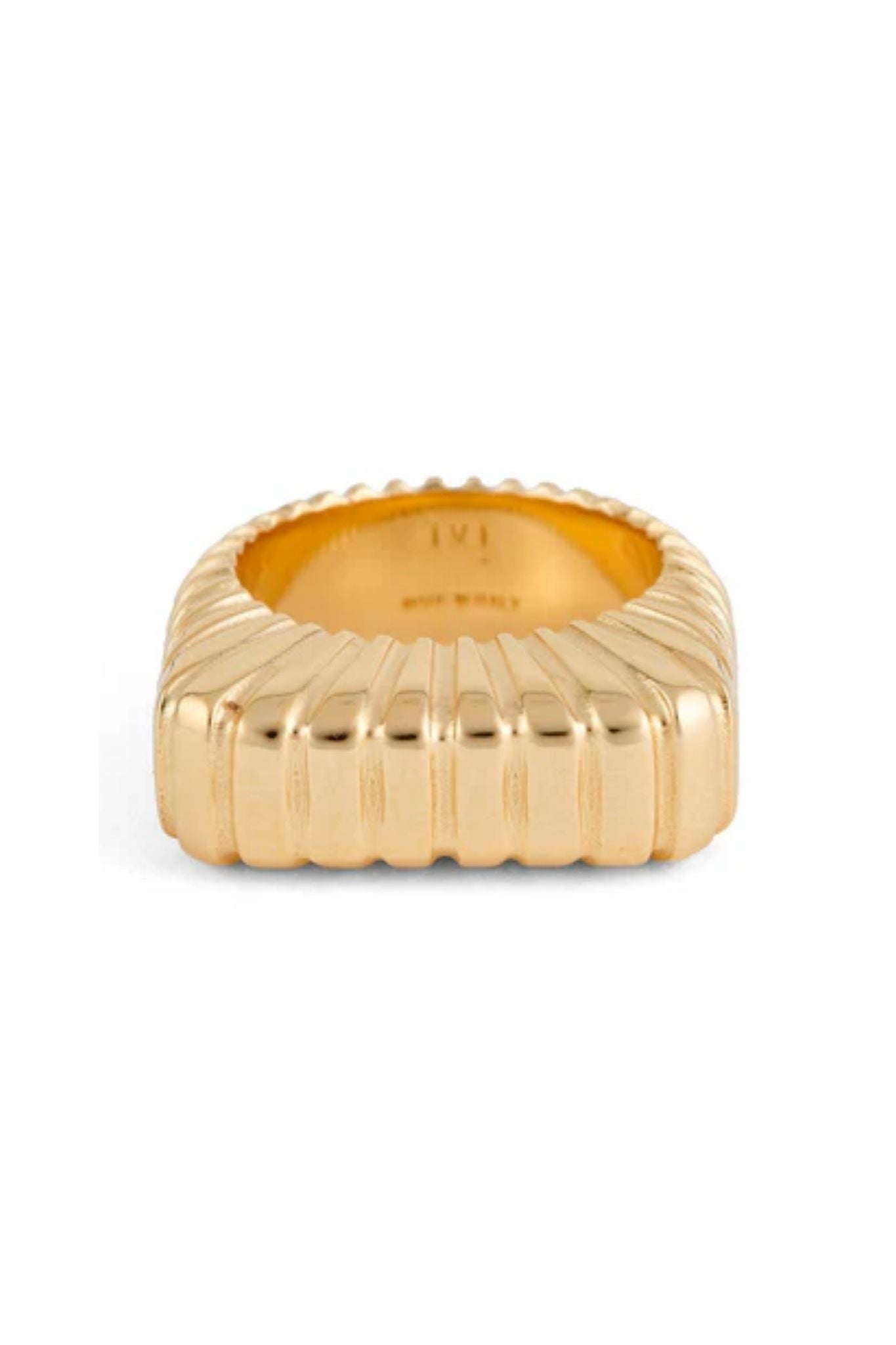 IVI Los Angeles Gaia Signet Ring - Vermillion