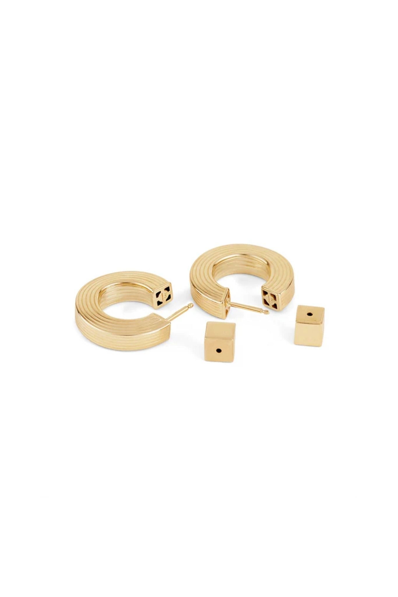 IVI Los Angeles Signore Hollow Hoops - Vermillion